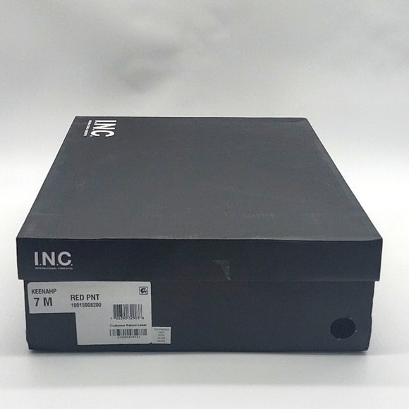 I.N.C. International Concepts Keenahp Red Patent Over-the-Knee Boots 7M Vegan - Picture 12 of 12